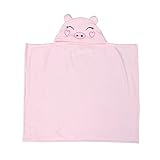 Artibetter Kapuzenumhangdecke Für Kinder Lovey-Decke Kinderdecke Babydecke Cartoon-Decke Studenten-Cartoon-Kinderdecke Rosa Kinderumhangdecke Kinderumhangdecke