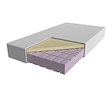 AM Qualitätsmatratzen - Premium-Visco-Matratze 100x200cm -H3 - Hochwertige Matratze mit 6cm Visco-Auflage - 24cm Höhe - Made in Germany