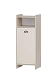 Schildmeyer Lindholm Highboard, Holzwerkstoff, Sandeiche Dekor/Cremebeige, 40,2 x 33 x 104 cm