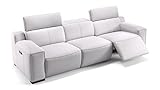 sofanella - Ledercouch 3-Sitzer Loreto Relaxsofa italienisch