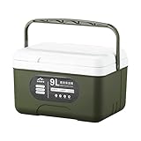 Thermobox | Tragbare Eiskühler | Kühlbox 9L | Kühltaschen, Thermobox Aus Kunststoff Hochwertige Pe-Vollschaumkernisolierung Für Auto, Camping & Schwimmbad Für Camping Und Picknick