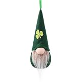 MaNMaNing St. Day Hanging GNOME Ornaments Set Irish Gnomes Handmade Leprechaun Tomet Decorations Spring GNOME Lucky Hanging Ornament