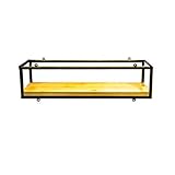 Wandregal Deckenregal Leiste mit Kette zum Aufhängen für Regal/Weinregal/Bücherregal/hängende Dekorationen Rahmen | Retro-Vintage-Stil (Größe: 80 x 20 x 15 cm)