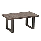 riess-ambiente.de Couchtisch Iron Craft 100cm Mangoholz grau Industrial Design Wohnzimmertisch Massivholz Holztisch