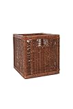 Flechtkorb Regalkorb Schrankkorb Rattan ATTRAKTIV Braun - 30 x 32 x 29 cm