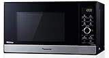 Panasonic NN-GD38HSGTG Mikrowelle mit Grill (1000 W, Dampfgarer, Steamer, Kombimikrowelle, Pizza-Pfanne, 23 Liter) edelstahl-schwarz