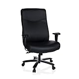 hjh OFFICE 738000 Chefsessel XXL Everest Kunstleder Schwarz Schreibtischstuhl gepolstert bis 150 kg belastbar