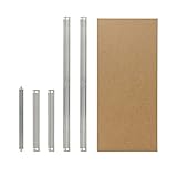 shelfplaza® HOME Komplettes Fachboden-Set für Steckregale 90x40 cm in verzinkt/HDF-Fachboden/zusätzliche Fachböden für Schwerlastregale