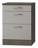 OPTIFIT Kult Küchen-Unterschrank 3 Schubladen »Arta«, beige SEIDENGLANZ, 60 cm breit, U636-9+KUAT
