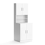 Vicco Waschmaschinenschrank Liana weiß Badschrank Hochschrank Badregal Überbau