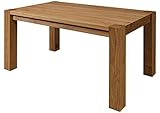 MASSIVMOEBEL24.DE Esstisch Wildeiche 160x90x76 Tabacco Brown geölt Kent #316
