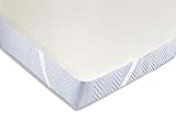 ZOLLNER Matratzenschoner Baumwolle, 140x200 cm, Eckgummis, 440g/qm