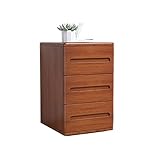 Nachttisch aus Holz mit DREI Schubladen, Nachttisch, Aufbewahrungsschrank, modernes, minimalistisches Wohnzimmer, Schlafzimmer, Nachttisch mit Schublade, Kleiner Schrank (Holz), Nachttisch,