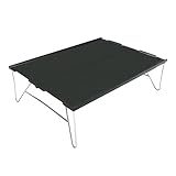 Kalttoy Campingtisch, zusammenklappbar, tragbar, Aluminium, leicht, faltbar, großer Beistelltisch für drinnen und draußen, Picknicks, Hinterhof