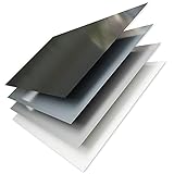 A+H Hart PVC Kunststoff Plastik Platte - Größe 2x1m - Stärke 1mm oder 2mm - Polyvinylchlorid kein Schaum - mit Schutzfolie in weiß seidenmatt - weiß, 1mm