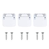 Jubaopen 3 Stück Türkontaktschalter 12V-250V 2A Weiß Kontaktschalter Truhenschalter Schnappschalter Wasserdicht Ein/Aus Schrankschalter für Möbeltür Möbelschalter Barschalter LED (3.9 * 3.4 * 1.5cm)