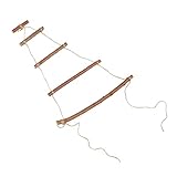 Alipis Holzleiter Anhänger Strumpf Stuffer Geschenke Für Homebodies Vintage Dekor Bauernhaus Badezimmer Organizer Wand Handtuchhalter Rustikaler Handtuchhalter Leiter Wanddekoration Seil
