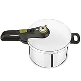 Tefal Secure 5 Neo Express-Kochtopf, 4 l, mit 5 Sicherheitssystemen, 2 Kochmodi, Druckanzeige, Schließen und Öffnen, Edelstahl, P2534237