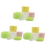 FRCOLOR 60 Stück Kleine Cremeflasche Kosmetikdose Leeres Glas Reisedosen Für Cremes Reisedose Runde Box Pillendose Pp Leere Dose Kleine Leere Cremedose Kosmetisches Leeres Glas