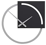 CalleaDesign 45 cm Karl Schwarze Wanduhr