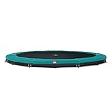 BERG Favorit InGround 380 Grün | Premium Trampolin, Hohe Qualität Kinder Trampolin, Robust und Sicher, Rund