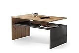 all4all Couchtisch Kaffetisch Sofatisch Pico mit Ablage Matt Modern Weiß Schwarz Wenge Sonoma Eiche 05 (Artisan Eiche + Anthrazit)