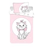 JFabrics Disney Aristocats Bettwäsche-Set für Mädchen und Kinderbett, Hellrosa, 100 x 135 cm - 40 60