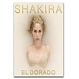 Leinwand Bilder Kunst 207 Music Cover Shakira El Dorado-SilkSticker Print Picture Paintings for Living Room Bedroom Decoration 40 * 60cm Senza Cornice