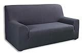 Tural Elastischer Sofabezug Valeta. Sofaüberwurf, Grau, 3 Sitzer (180-230cm)