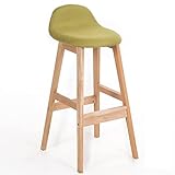 Bar Stools Set/Bar Stools Upholstered Seat Bar Chairs w/Wooden Frame, Modern Bar Stools for Living Room Dining Room Fabric Furniture