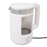 Kabelloser Wasserkocher, Automatische Abschaltung, Frei von BPA, 2000 W, Trockengehschutz, 2 L, EU-Stecker, 220 V, Elektrischer Wasserkocher mit Sockel für Küchen (Weiss)