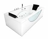 AcquaVapore Whirlpool Pool Badewanne Eckwanne Wanne W81-TH-C 180x90cm mit Farblichtherapie