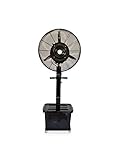 AgoraDirect - Ventilator Mit Wasserkühlung 260W/220V, Oszillierender Standventilator 41L Wassertank, 9h Betriebszeit Mit 1 Vollen Tank, Einstellbare Geschwindigkeit-Nebelvolumeneinstellung