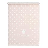 Lichtblick Klemmfix Verdunklungs-Rollo mit Motiv, ohne Bohren, Blickdicht, Seitenzugrollo, Made in Germany, Prinzessin Lilly - Rosa 80 x 150 cm
