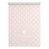 Lichtblick Klemmfix Verdunklungs-Rollo mit Motiv, ohne Bohren, Blickdicht, Seitenzugrollo, Made in Germany, Prinzessin Lilly - Rosa 80 x 150 cm