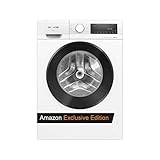 Siemens WG54G106EM Waschmaschine iQ500, Frontlader mit 10kg Fassungsvermögen, 1400 UpM, speedPack L, Antiflecken-System, LED-Display, Weiß, 60cm, Amazon Exclusive Edition