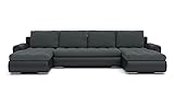 Sofini Ecksofa Tokio III mit Schlaffunktion! Best ECKSOFA! Couch mit Bettkästen! Best! (Jasmine 96 + Soft 11), Länge: 296 cm, Breite: 160 cm, Höhe: 85 cm