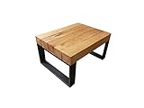 Die Gartenbeet-Kiste Tisch Eichenholz Massivholz Couchtisch Beistelltisch 75cm