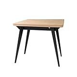 Ragaba Envelope Ausziehbarer Esstisch 90x65cm Esche Schwarz Beine