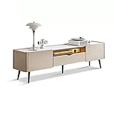 ARINAL Moderner TV-Ständer TV-Schrank mit Schubladen und offenen Regalen, Moderne, minimalistische Wohnzimmer-Entertainment-Media-Center-Konsole Medienkonsole (Color : L-200cm)