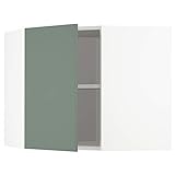 Ikea METOD Eckschrank Hängeschrank mit Regalböden 68x60 cm weiß / Bodarp grau-grün