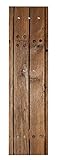 Wandgarderobe HANGOVER 145 Motiv 26 Holz Vintage, 5 Haken, Garderobenpaneel, 40x145cm