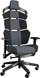 Adept HEMI - hochwertiger, ergonomischer Gaming-Stuhl – Made in Germany - klimaneutral - Stoff (grau)