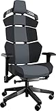 Adept HEMI - hochwertiger, ergonomischer Gaming-Stuhl – Made in Germany - klimaneutral - Stoff (grau)