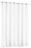 Verdunklungsgardine Blackout extra breit ca. 295x245 cm Ösen Vorhang Blickdicht Gardine #1389 (Weiss)