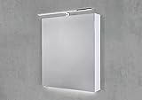 Intarbad ~ Spiegelschrank 60 cm mit LED Chrom Beleuchtung Doppelspiegeltür Shorewood IB1899