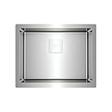 Teka | 60 cm Einbauspüle mit Edelstahlwanne mit SilentSmart | AMERICAN PRO 60 M-XP 1B | Edelstahl | 59,5 x 46,8 x 20 cm