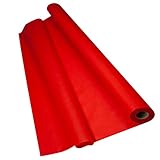 Sensalux Light Tischdeckenrolle, Oeko-TEX ® 100 - Made in Germany - 25m lang (Farbe nach Wahl), rot, 1,10m x 25m, stoffähnliches Vlies, ideal für Jede Party, Vereinsfeier, Geburtstagsfeier