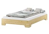 Erst-Holz® Stapelbett 120x200 großes Gästebett mit wählbarem Zubehör V-60.56-12, Ausstattung:ohne Zubehör