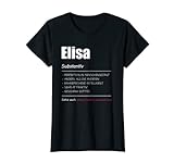 Damen Elisa Name Vorname Geschenk T-Shirt